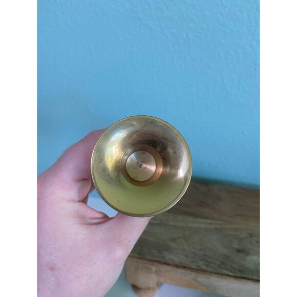 Made in India Vintage Brass Candle Stick Holders Set of 2 - Picture 12 of 12